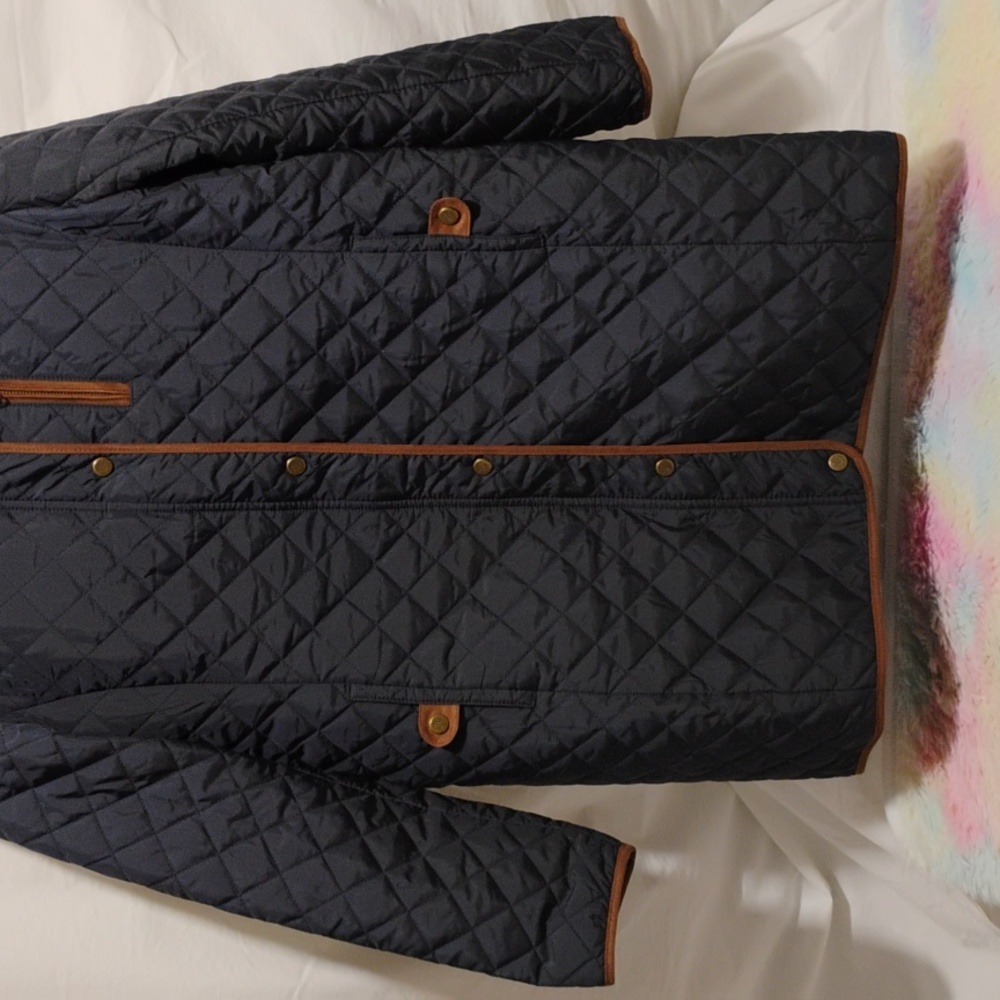 SALE! Ralph Lauren Diamond Quilted Jacket W Removable Hood Sz.M (A-75) - Picture 3 of 15